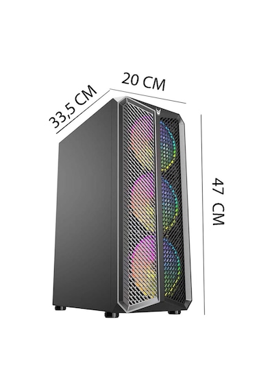 Izoly ST999365 i5-4570 16 GB 256 GB RX580 8 GB Free Dos Masaüstü Oyuncu Bilgisayarı