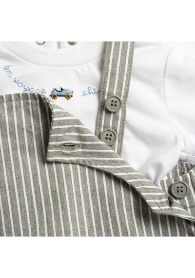 Chicco Takım / T-shirt+k.salopet 09073884000000 000095 Medıum Grey Gri