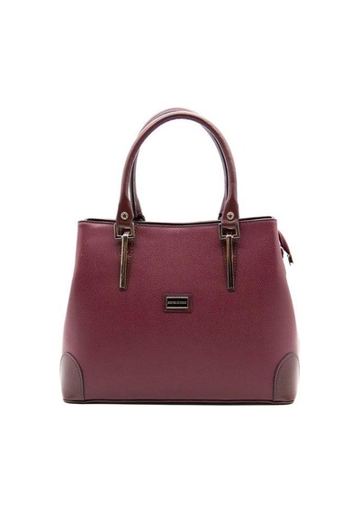 Silver Polo Sp667 Kadın El Çantası Düz Bordo-bordo