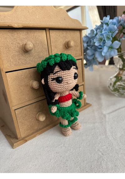 Amigurumi Lilo Bebek Oyuncak 15 Cm