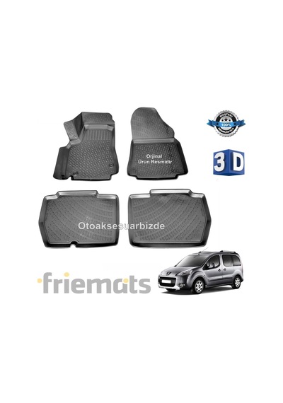 Partner Tepee 90'Lık 3D Havuzlu Paspas 2008 Sonrası Friemats N11.7670