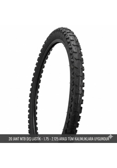 20 Jant Bisiklet Dış Lastik 20x1.75 1.90 1.95 2.125 Uyumlu Çocuk Bisikleti Mtb Dişli Lastiği 1 Adet