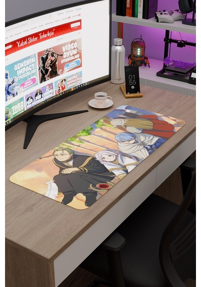 Sousou No Frieren Anime V1 - 70x30 Xl Gaming Kauçuk Kaymaz Taban Mouse Pad Fare Altlığı