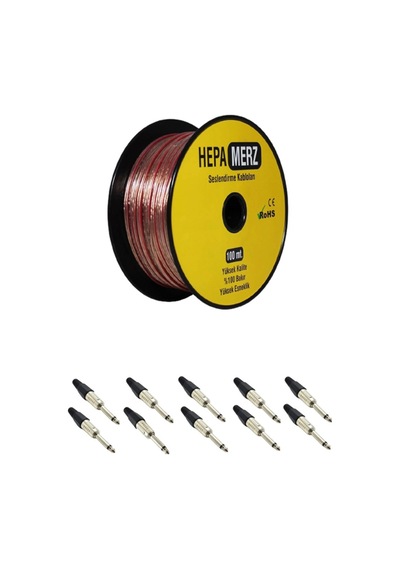Hepa Merz Connection Paket-11 Hoparlör Kablosu Jak Konnektör Pake