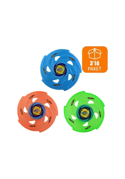 Frizbi Fırlatma Diski Plaj Kumsal Oyuncağı 24 CM 3 Lü Paket