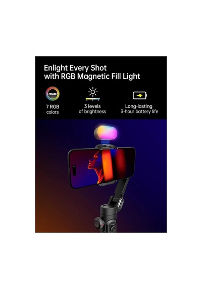 Smart X2 3 Eksen Akıllı Telefon Gimbal Stabilizer İos Uyumlu  & Android