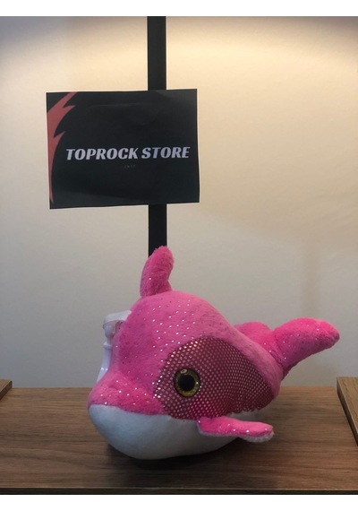 Sevimli Yunus Balığı Peluş Oyuncak Hediyelik Oyuncak Anahtarlık Uyku Arkadaşı 12 Cm PEMBE