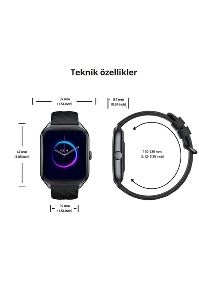 Zeblaze Gts 4 1.94" Amoled Ekran Fitness Ve Sağlıklı Yaşam Akıllı Saati (Distribütör Garantili)