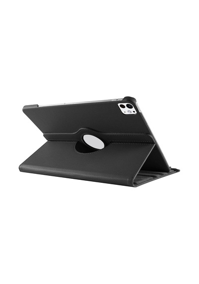 Apple Uyumlu iPad, Pro 13 2025 M5 Mkst Dönebilen Standlı Kılıf - Pembe Koyu Tablet Kılıfı