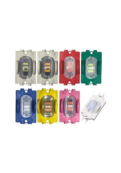 12 Volt Dar Açılı Modül Led Beyaz (5 Adet)