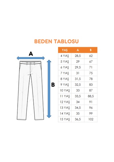 Giyicem Kız Çocuk Paçası Yıldızlı Kot Pantolon 2203 Açık Mavi