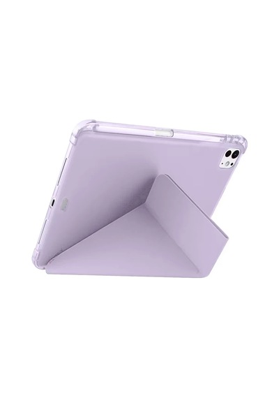 Erdo Ticaret İpad Air 13 2024 Kılıf Kalemlikli Mars Tablet Kılıfı - Lila Erdotıca