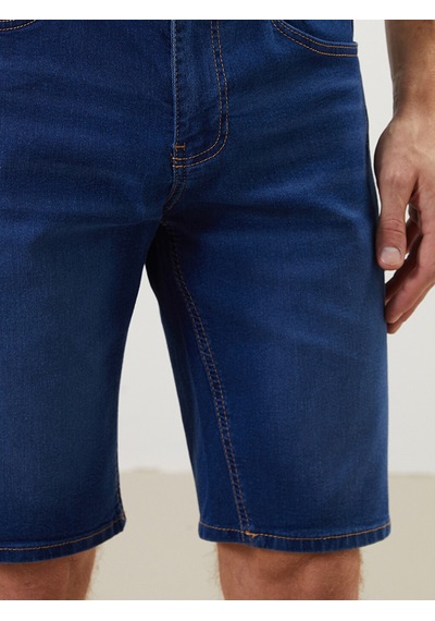 Lcw Eco İndigo Süper Skinny Fit Erkek Jean Şort