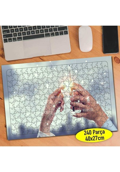 Sosyal Ağ Teknoloji Uzmanı 240 Parça Puzzle Yapboz-113652896
