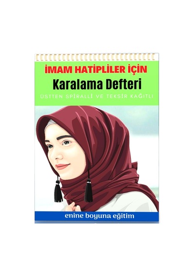 Spiralli Imam Hatipler için Karalama Defteri Teksir Kağıtlı