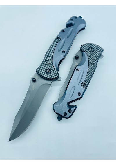 Benchmade Marka Metal Kamp Bıçak 21cm //da31 Gri - Siyah