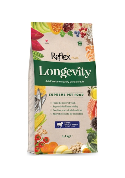 Reflex Plus Longevity Hipoalerjenik Balıklı Mini Ve Küçük Irk Yetişkin Köpek Maması 1.4 Kg