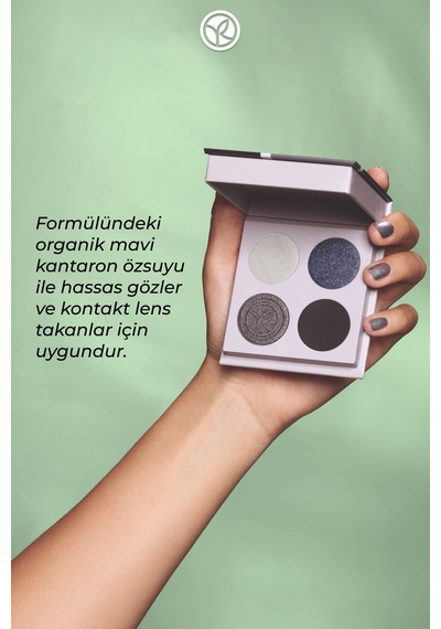 4 Lü Far Paleti Siyah İris, Yüksek Pigment, Gün Boyu Kalıcı Diğer