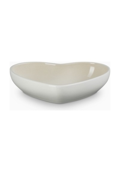 Le Creuset Kalp Formlu Lüks Sunum Şıklığı Seramik Kase 20 Cm Meringue