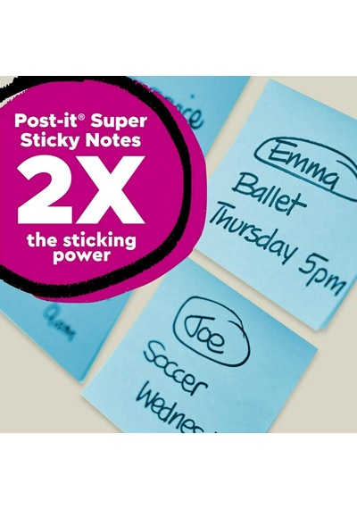 Post-it Süper Yapışkan%100 Geri Dönüştürülmüş Açılır Notlar, Oasis Koleksiyonu, 3 İnç X 3 İnç, 70 Yaprak,