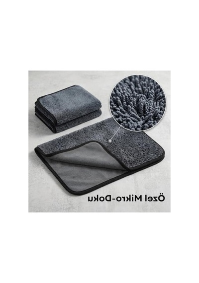 50x70 Cm Ultra Süper Emici Araç Kurulama Havlusu, 600 Gsm Açık Indigo