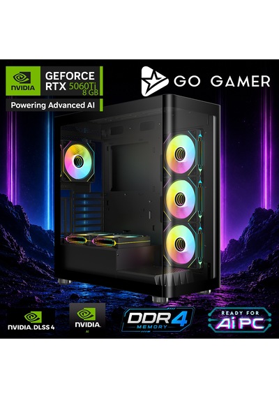 Go Gamer AE84DP R5-5600 16 GB 1 TB SSD RTX5060Ti 8 GB 24" Free Dos Oem Paket Masaüstü Oyuncu Bilgisayarı