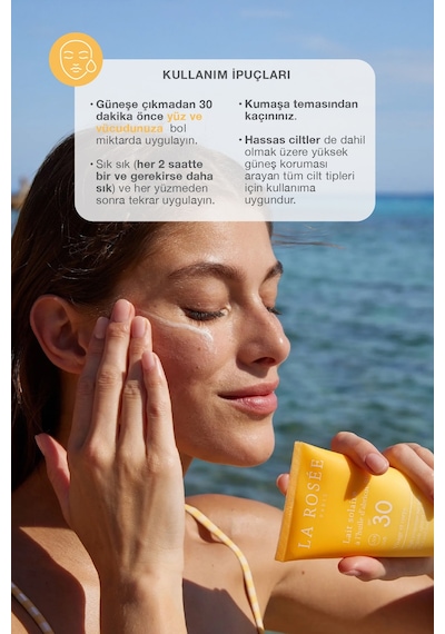Yüksek Korumalı Güneş Koruyucu Süt Organik Kayısı Yağı İçeren Spf 30 150 Ml