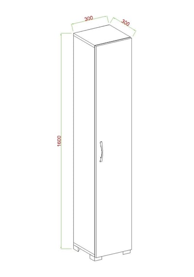Tek Kapaklı Winter Çok Amaçlı Killer Banyo Mutfak Dolabı Beyaz