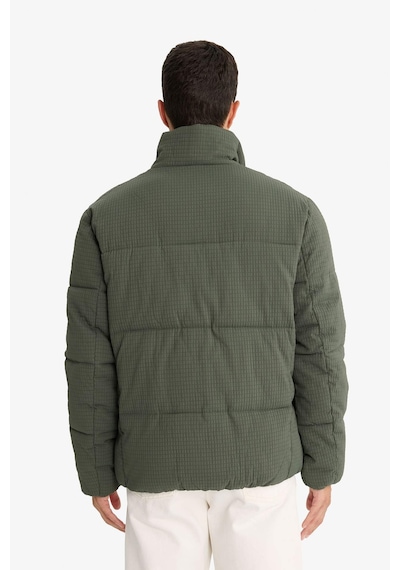 Defacto Regular Fit Dik Yaka Astarlı Fermuarlı Cepli Kışlık Mont F0418ax25wnkh430 Haki-kh430