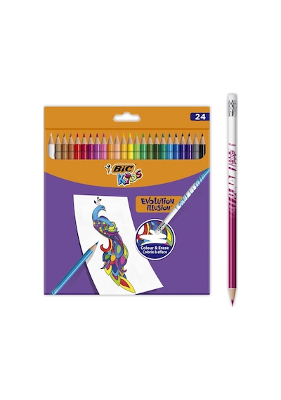 Bic Evolution İllision Silinebilir Kuru Boya 24 Renk 987869