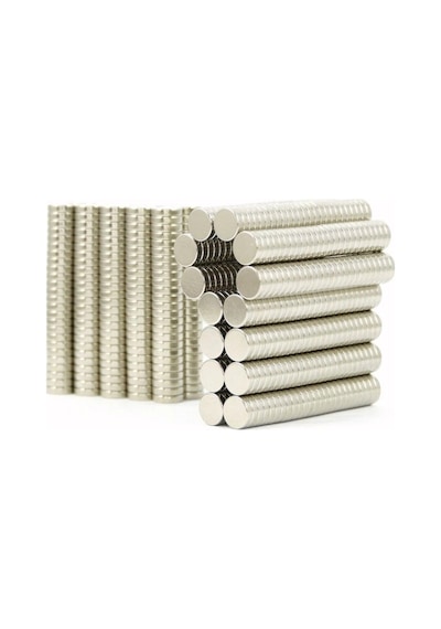 25 Adet - Yuvarlak Neodyum Mıknatıs, 7x1,5 Mm, Güçlü Magnet, N35 Kalite