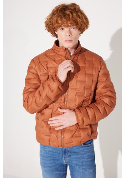 Lee Regular Fit Normal Kesim Dik Yaka Turuncu Şişme Ceket L232287700 Turuncu