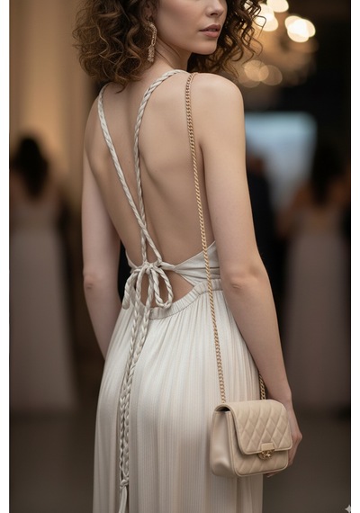 Fashion Cocktail Helen Örgü Sırt Bağlamalı Parlak Yumuşacık Saten Yırtmaçlı Bohem Yazlık Uzun Helenistik Gece Elbise Altın Fashion Cocktail Helen Örgü Sırt Bağlamalı Parlak Yumuşacık Saten Yırtmaçlı Bohem Yazlık Uzun Helenistik Gece Elbise Altın