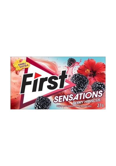 First Sensation Sakız 27 G Hibiscus - Ferahlatıcı Berry Lezzeti 5'li Avantaj Paketi - 5 Adet Tarı
