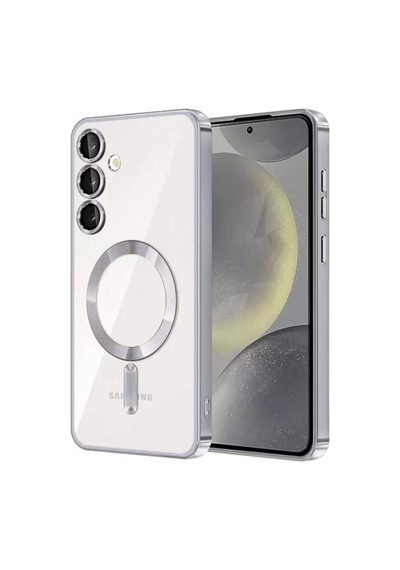 Newface Samsung Galaxy S24 Kılıf Kross Magneticsafe Kapak - Gümüş