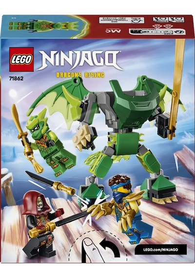 LEGO® NINJAGO® Lloyd’un Ejderha Robotu Savaş Paketi 71862 - 6 Yaş ve Üzeri için 3 Minifigür İçeren Oyuncak Yapım Seti (81 Parça)