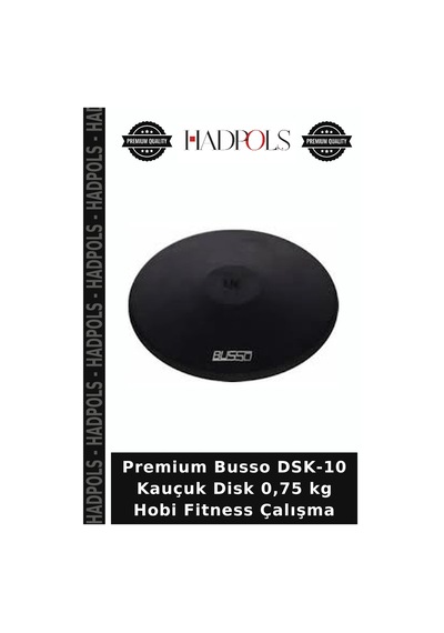 Premium Busso Dsk-10 Kauçuk Disk 0,75 Kg Hobi Fitness Çalışma