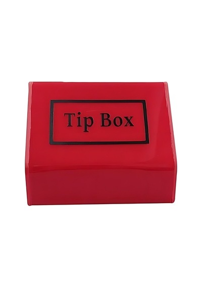 Tipbox - Bahşiş Kutusu Kırmızı - 15x10xh12cm