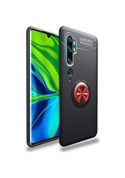 Xiaomi Mi Note 10 Yüzüklü Standli Manyetik Kamera Korumali Kilif 409986415