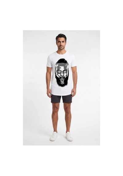 Usa James Harden Beyaz T-shirt Dar Kalıp 142182 Siyah