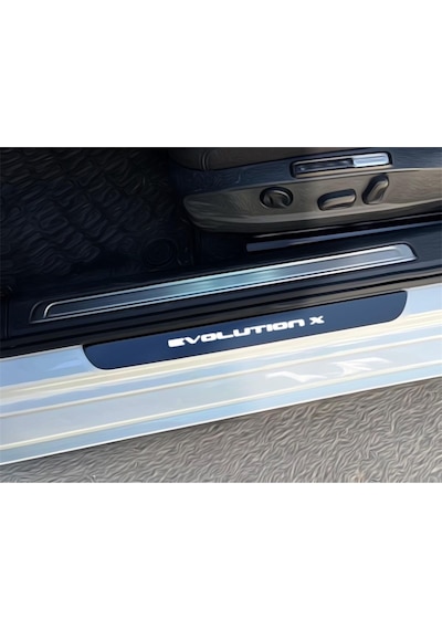 Evolutıon Pleksi Kapı Eşiği Piano Black 4 Parça