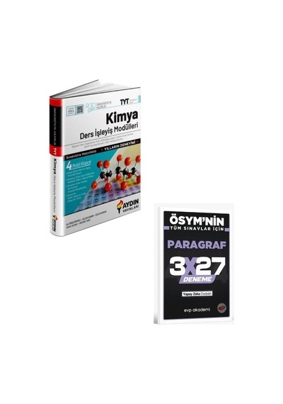 2027 Aydın 2027 Tyt Kimya Ders İşleyiş Modülleri+ Evp Akademi Paragraf