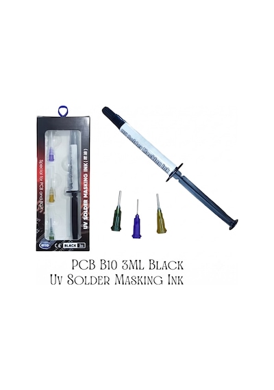 B10 Uv Solder Mask 3cc Işıkla Kürleşen Lehim Maskesi Devre Kartı Yalıtım Bord Boyası Siyah