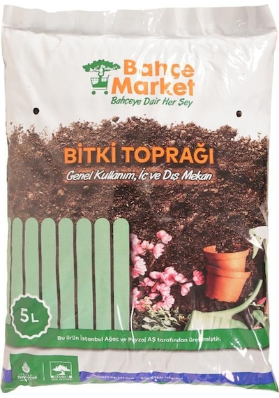 Bahçe Market Bitkisel Toprak 5 Lt