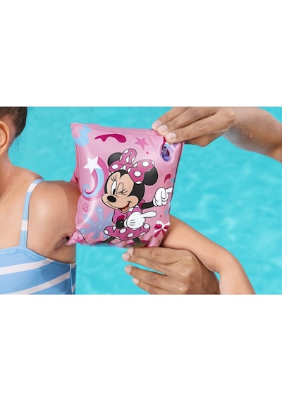 Minnie Mouse Figürlü Deniz Havuz Çocuk Yüzücü Kolluk - 3 - 6 Yaş Arası - 25 Cm Çok Renkli