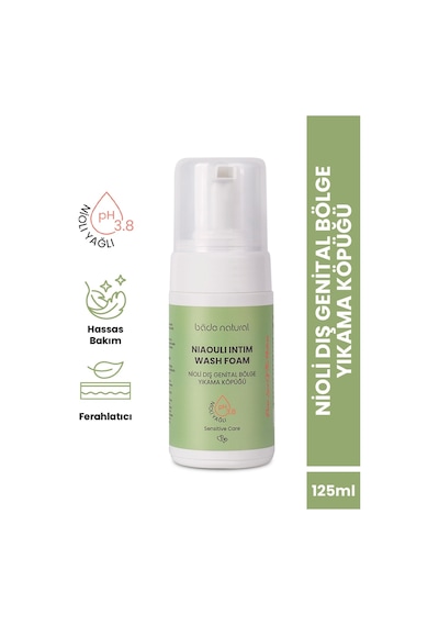 Nioli Yağlı Dış Genital Bölge Yıkama Köpüğü Ph 3.8 %100 Doğal 125 ML