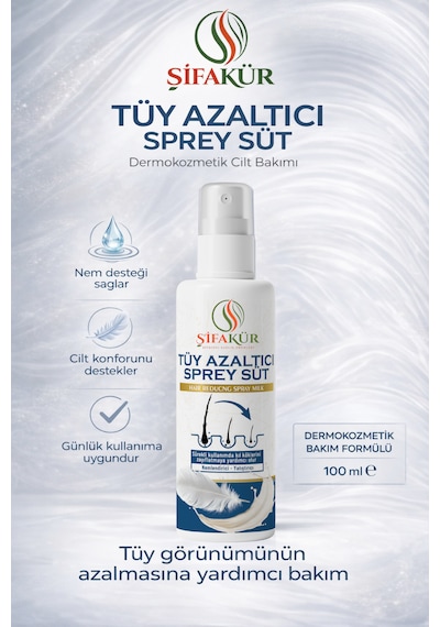 Şifakür Tüy Azaltıcı Sprey Süt 100 ML