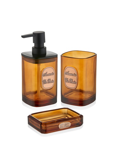 The Mia Globe Banyo Seti 3 Parça Amber 330 Ml Bny0029
