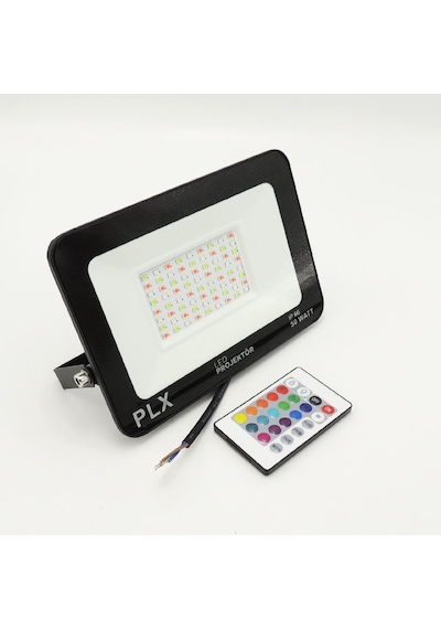 Rgb Renkli Led Projektör 50 Watt Uzaktan Kumandalı