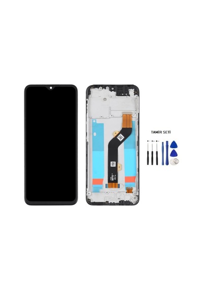 Tkgz Infinix Hot 10 Lcd Ekran Dokunmatik Service Pack - Full Çıtalı + Tamir Seti